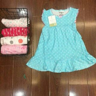 Set 3 váy cotton borip cho bé gái