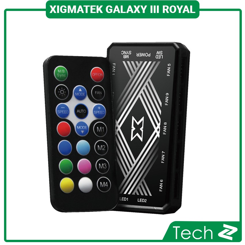 Fan Case Xigmatek GALAXY III ROYAL - BR120 ARGB