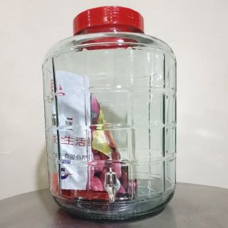 Bình ngâm rượu nắp đỏ 35 lít có van