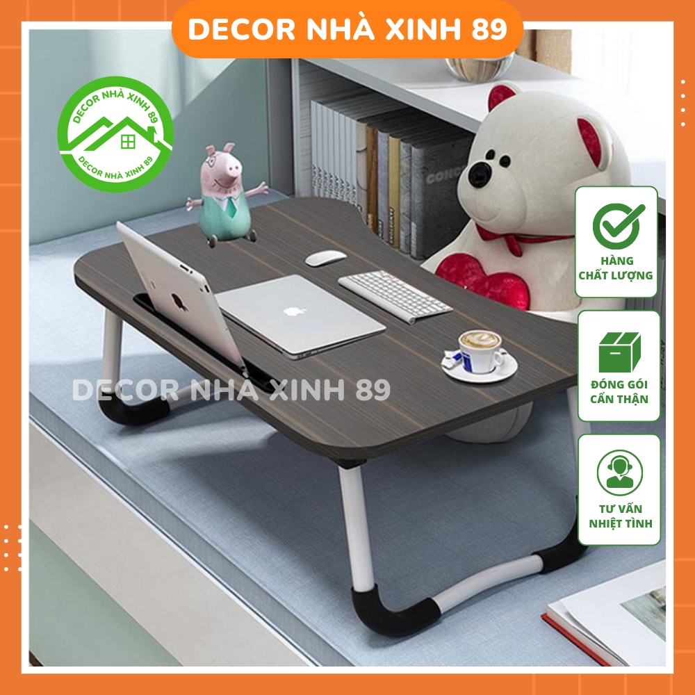 Bàn gấp gọn khe cắm ipad để hàng xịn - bàn học mini mẫu mới 2022