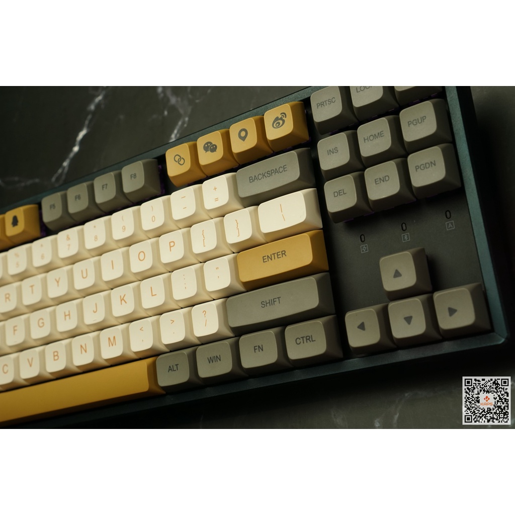 Keycap Shimmer 9.5mm PBT profile XDA in dyesub 127 nút cho bàn phím cơ layout 108/104/98/87/84/75/68/64/61