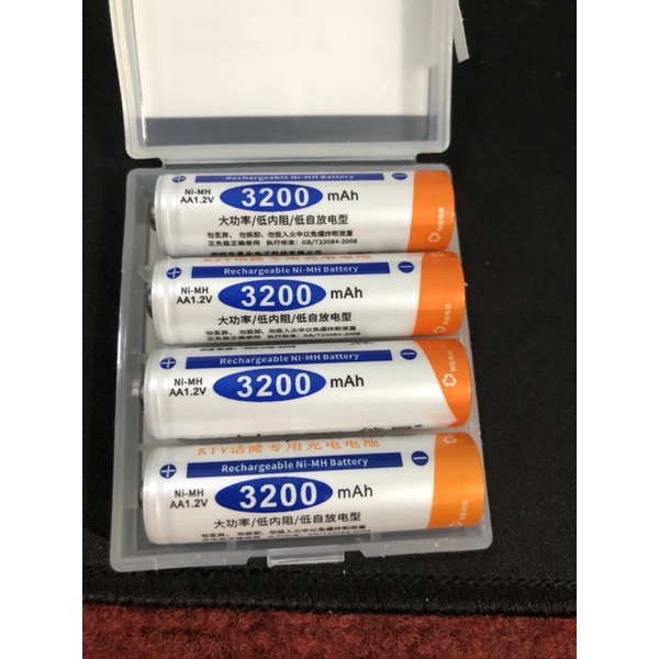 Pin xạc AA dung lượng 3200mah,giá 1  viên pin