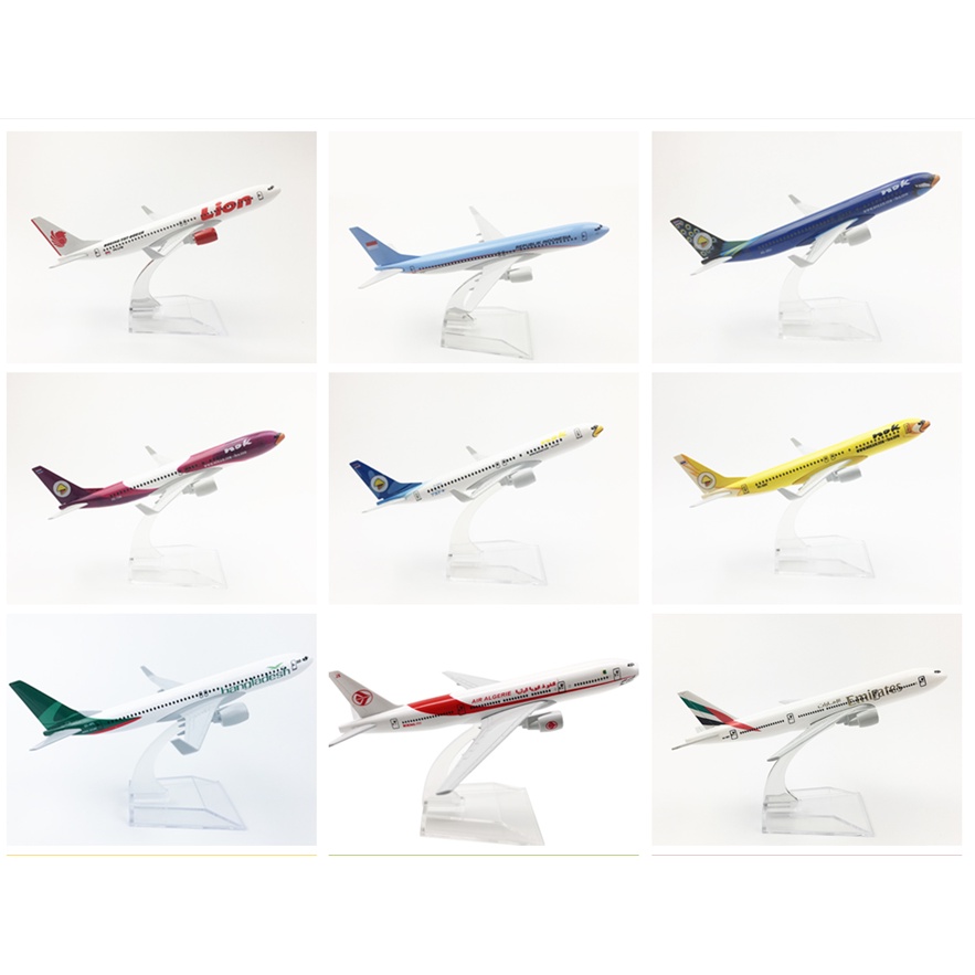 Mô Hình Máy Bay Boeing B747B757B777B787 16CM Bằng Hợp Kim