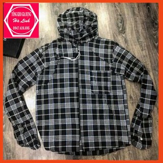 Áo Chống Nắng Nam 2 Lớp Vải Kẻ Thô Siêu Mát