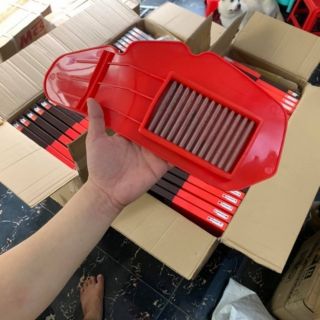 Lọc gió thép pô e kn lưới đỏ gắn vario - click - sh mode - ab 125