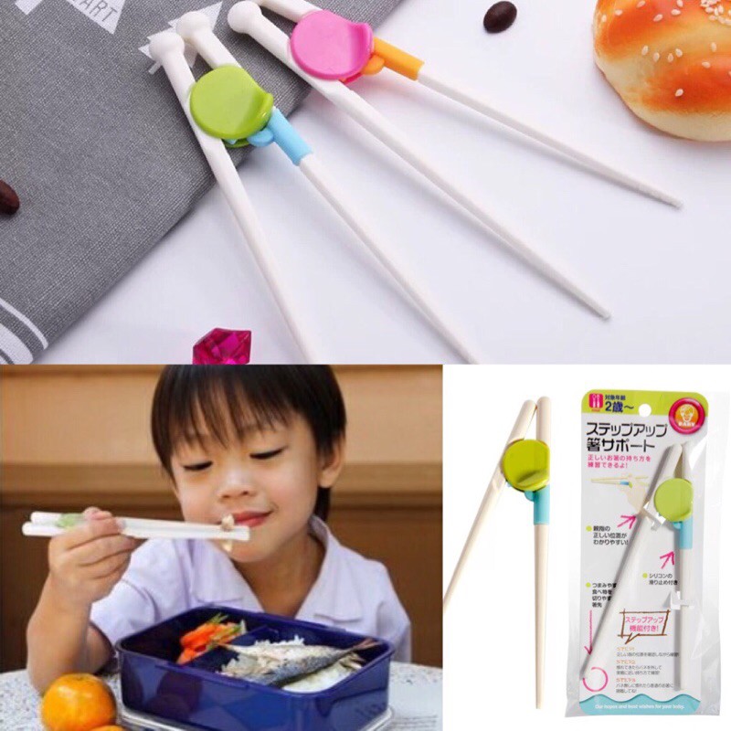 Minchun123:Đũa tập ăn cho bé đồ dùng ăn dặm hàng xk, đũa nhựa, đũa tập gắp