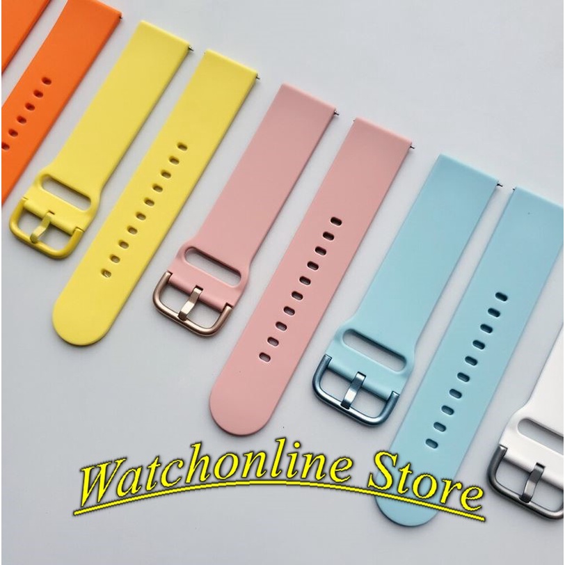 Dây đeo Silicone 20mm Huawei GT3 42mm GT2 42mm GT3 Pro 43mm Honor Magic 2 42mm GTS GTS 2 GTS 2mini ...