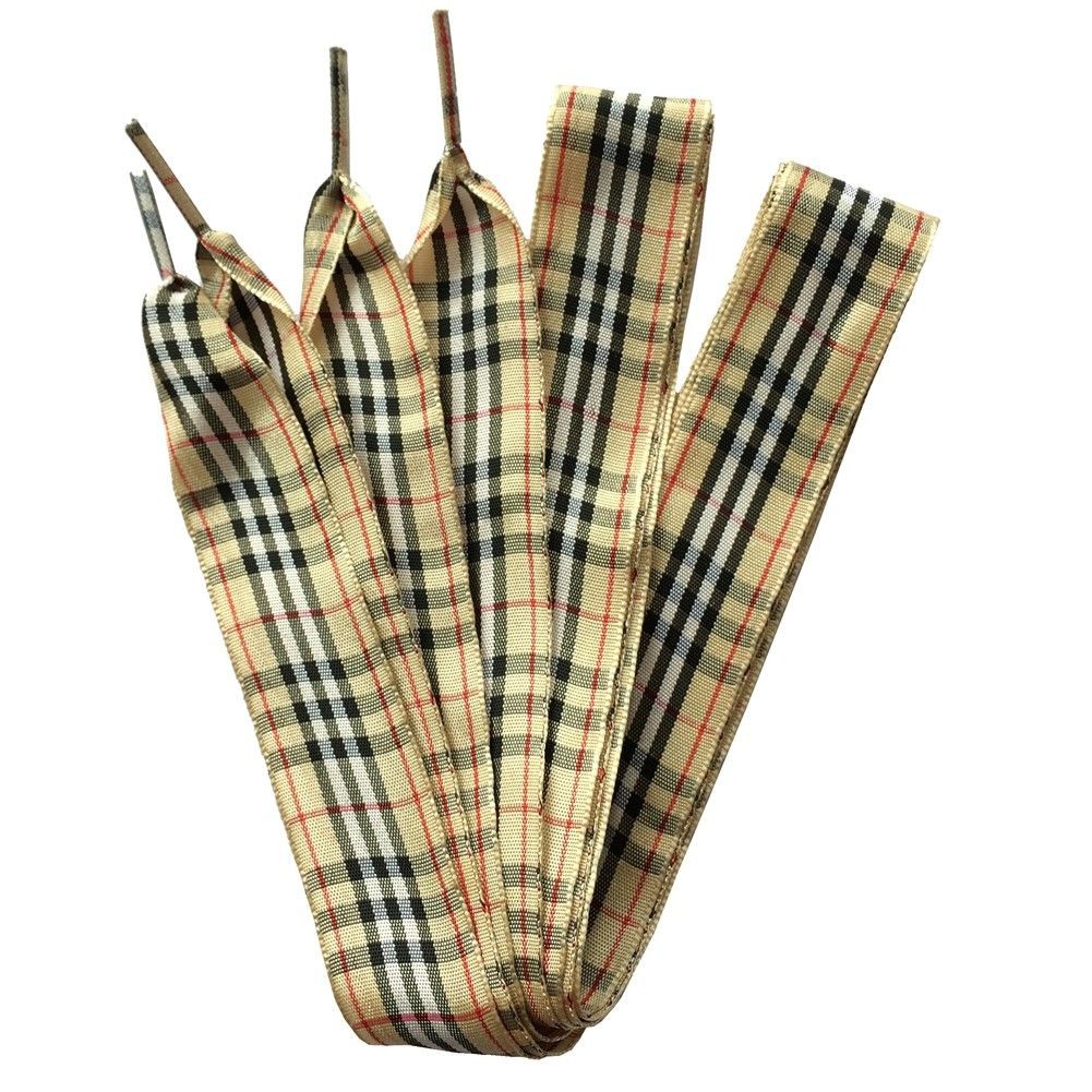 Dây Giày Cotton Bản Rộng 2.5Cm Rộng 120cm Phong Cách Scottish