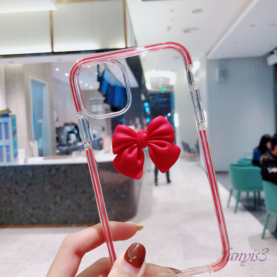 Iphone 12 11 Pro Max Se 2020 Xs Max Xr 12 Mini 6s 8 7 Plus Ốp điện thoại TPU mềm chống sốc đính nơ cho | BigBuy360 - bigbuy360.vn