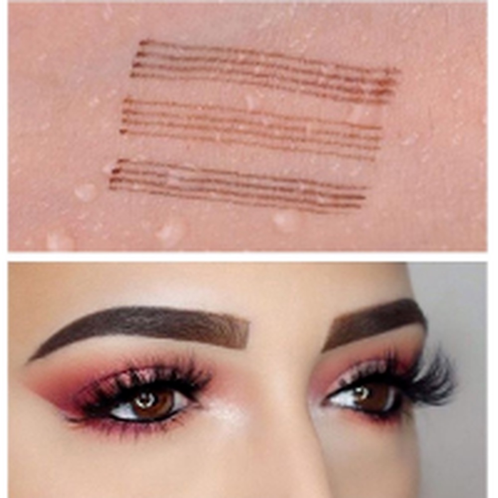 (Hàng Mới Về) Bút Kẻ Lông Mày Dạng Phẩy Sợi Chống Thấm Nước Và Mồ Hôi Lâu Trôi Thiết Kế Đầu Bút Phân Thành 4 Nhánh Tiện Dụng | BigBuy360 - bigbuy360.vn