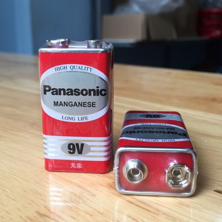 Pin vuông 9V Panasonic cho micro không dây - Pin 9v chính hãng