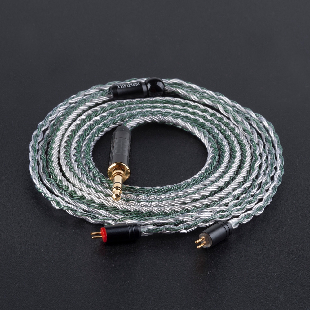 HiFiHear 16 Core Silver Plated Balanced Cable 2.5/3.5/4.4MM With MMCX/2pin/QDC Connector For ZST ZS3 AS10 ZSN PRO CCA