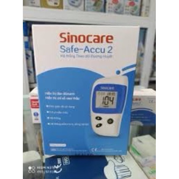 Que thử tiểu đường SINOCARE  SAFE ACCU2 tặng 50kim chích máu