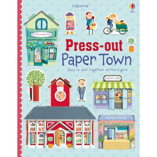 Sách mô hình thị trấn Press out Paper Town - Usborne