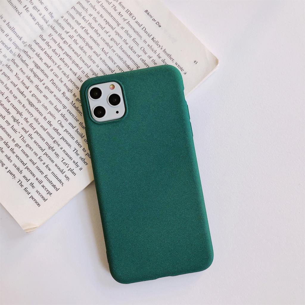 Ốp Điện Thoại Mềm Siêu Mỏng Bề Mặt Nhám Cát Cho iPhone 11 12 13 14 Pro Max