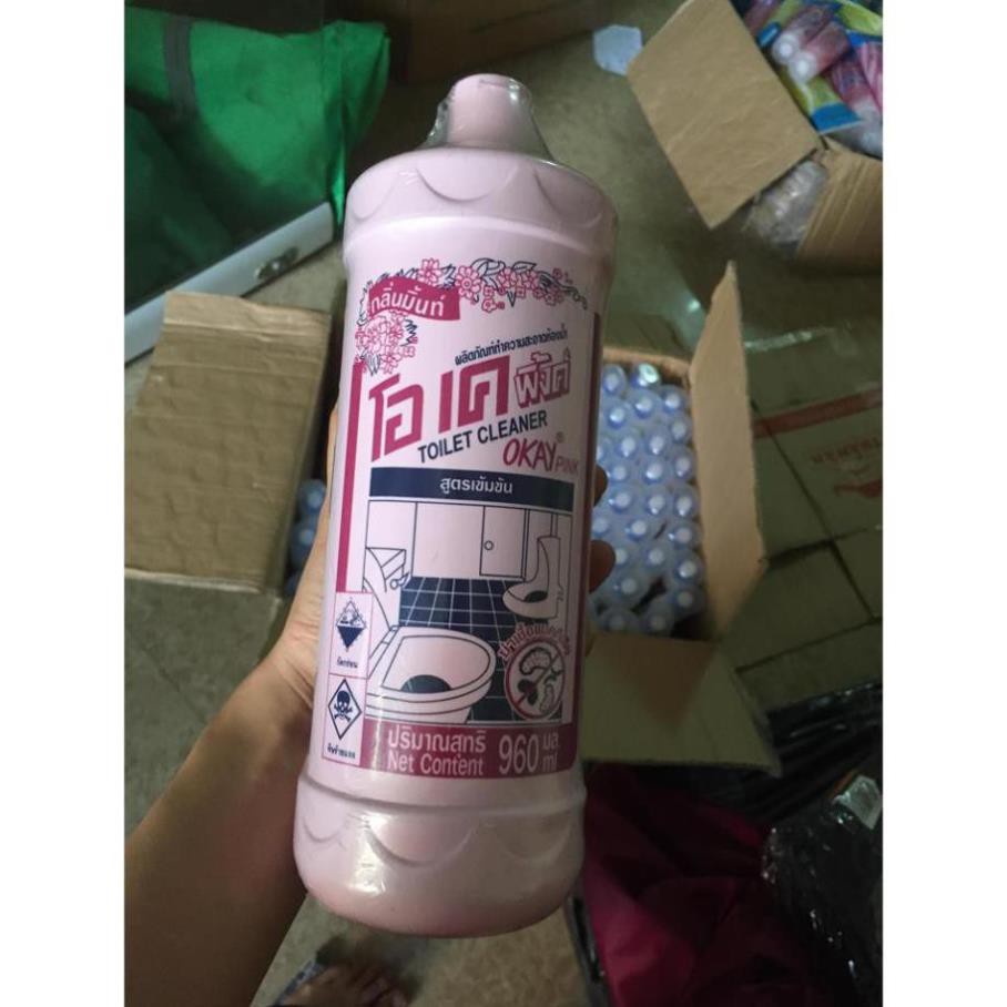 Giá rẻ Nước Tẩy Toilet Okay Pink/ Okay Cleanser Mint 960ml - Thái Lan hs  h340