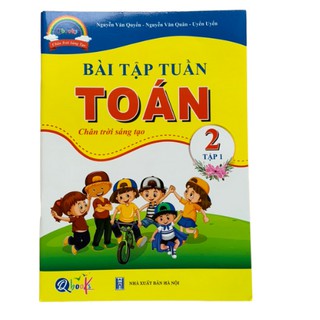 Sách - Combo Bài Tập Tuần và Đề Kiểm Tra Toán và Tiếng Việt 2 - Chân trời sáng tạo - Học Kì 1 (4 cuốn)