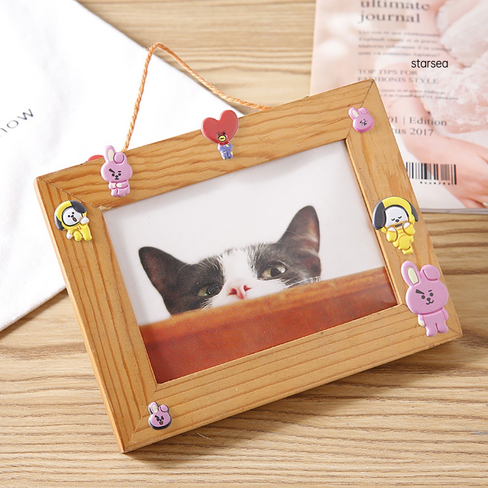 Nhãn dán trang trí album hình BTS BT21 Chimmy Cooky Shooky RJ Tata Mang Koya