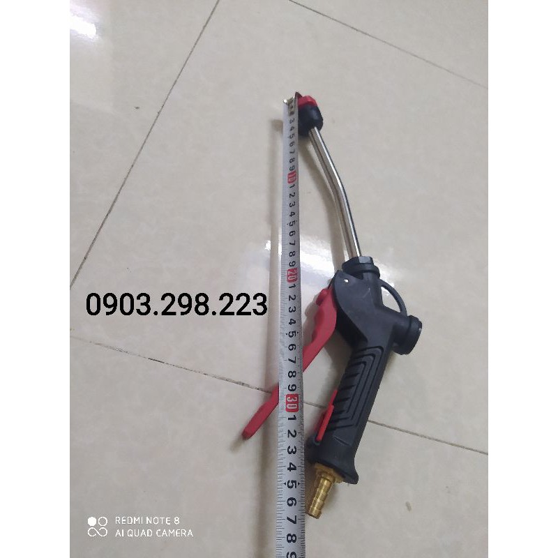 Súng phun bọt tuyết siêu mịn loại dài và ngắn dùng khí nén rửa xe không cần chạm tay