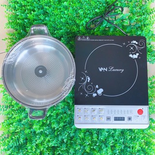 Bếp điện từ Van Luxury cao cấp ( tặng kèm nồi lẩu tiện lợi)
