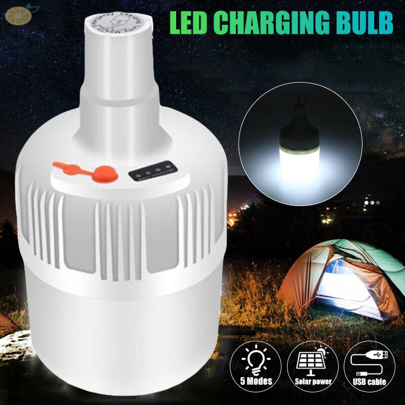 Đèn LED 150W 5V năng lượng mặt trời ánh sáng trắng thiết kế móc gắn chất liệu ABS tiện dụng khi đi du lịch