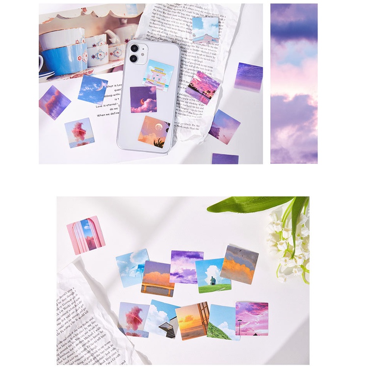 Sticker hộp 46 miếng dán - Những Ngày Tươi Đẹp - Hộp nhãn dán trang trí sổ tay bullet journal - M475