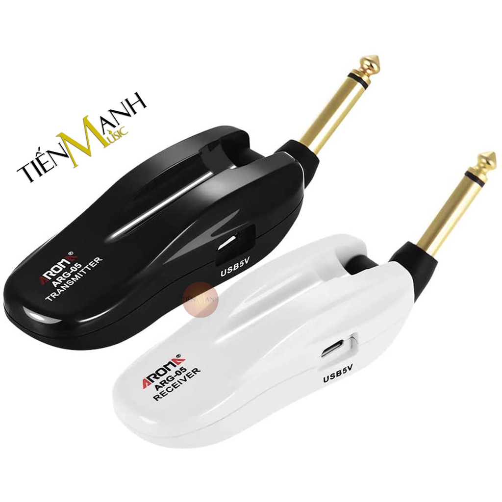 Aroma ARG-05 Bộ Thu Phát Tín Hiệu Không Dây AGR5 Wireless System - Pin sạc, Dùng cho Đàn Guitar và Nhạc Cụ khác AGR05