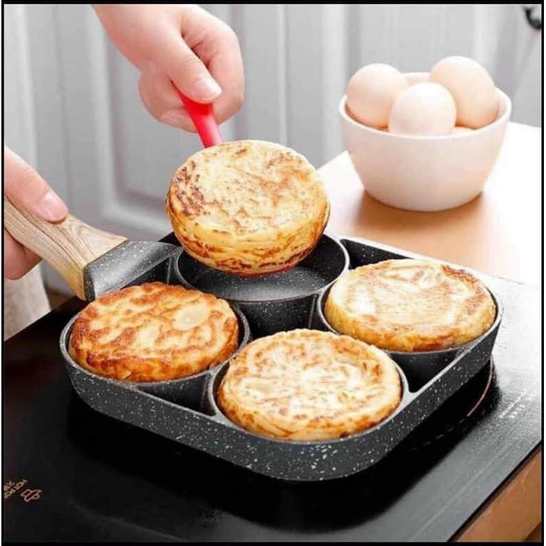 Chảo chiên rán trứng 4 ngăn