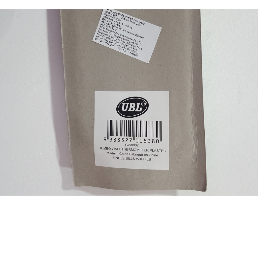 Dụng Cụ Đo Nhiệt Độ Treo Tường Uncle Bills GW0007