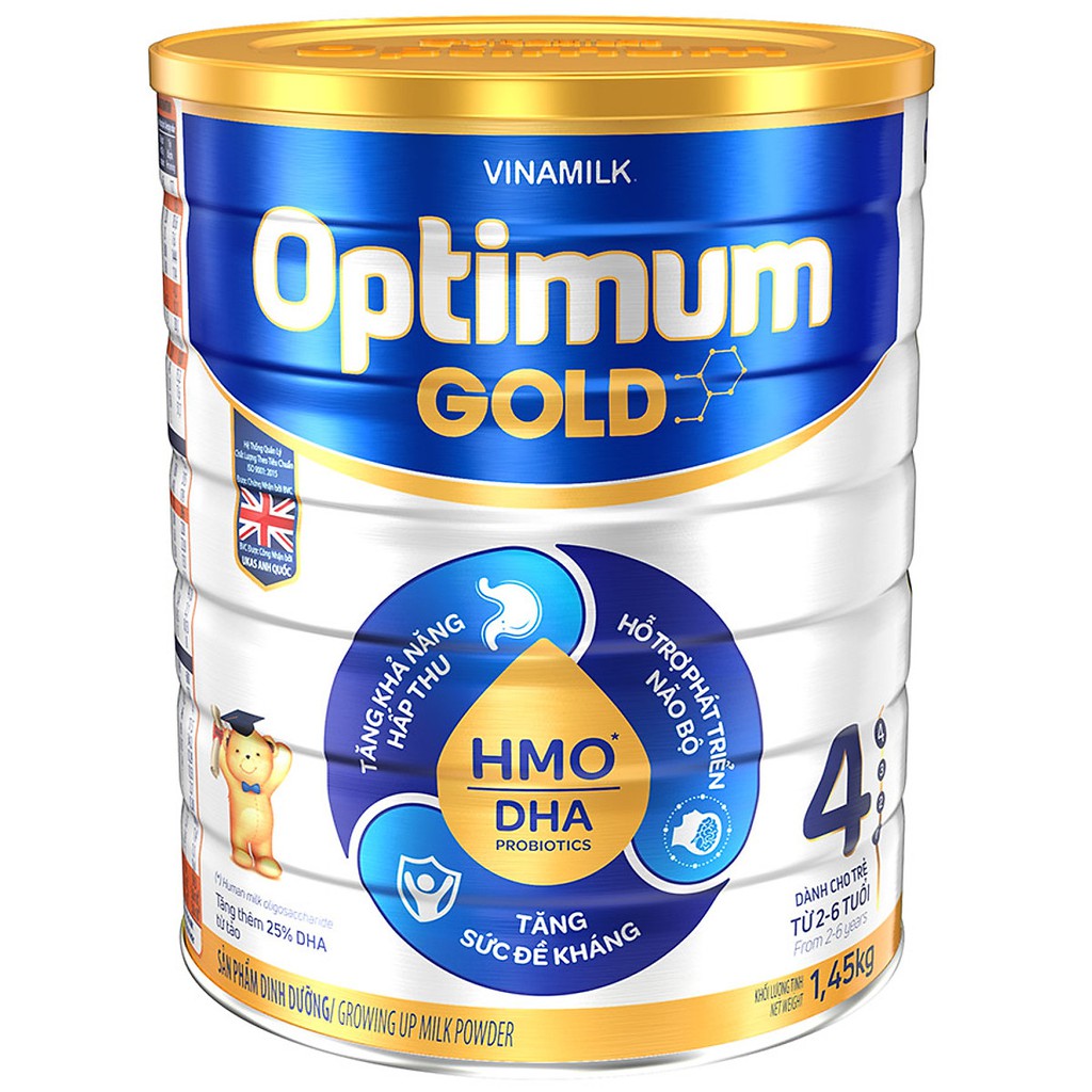 Sữa bột Optimum Gold 4 1.45kg ( Date 2023 )