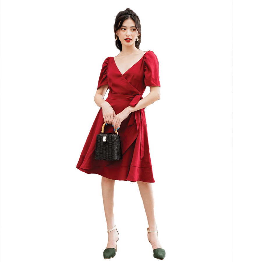 OLV - Đầm kiểu Scarlet Wrapping