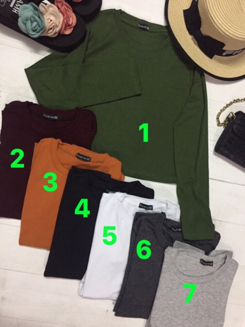 Áo thun body tay dài croptop | BigBuy360 - bigbuy360.vn