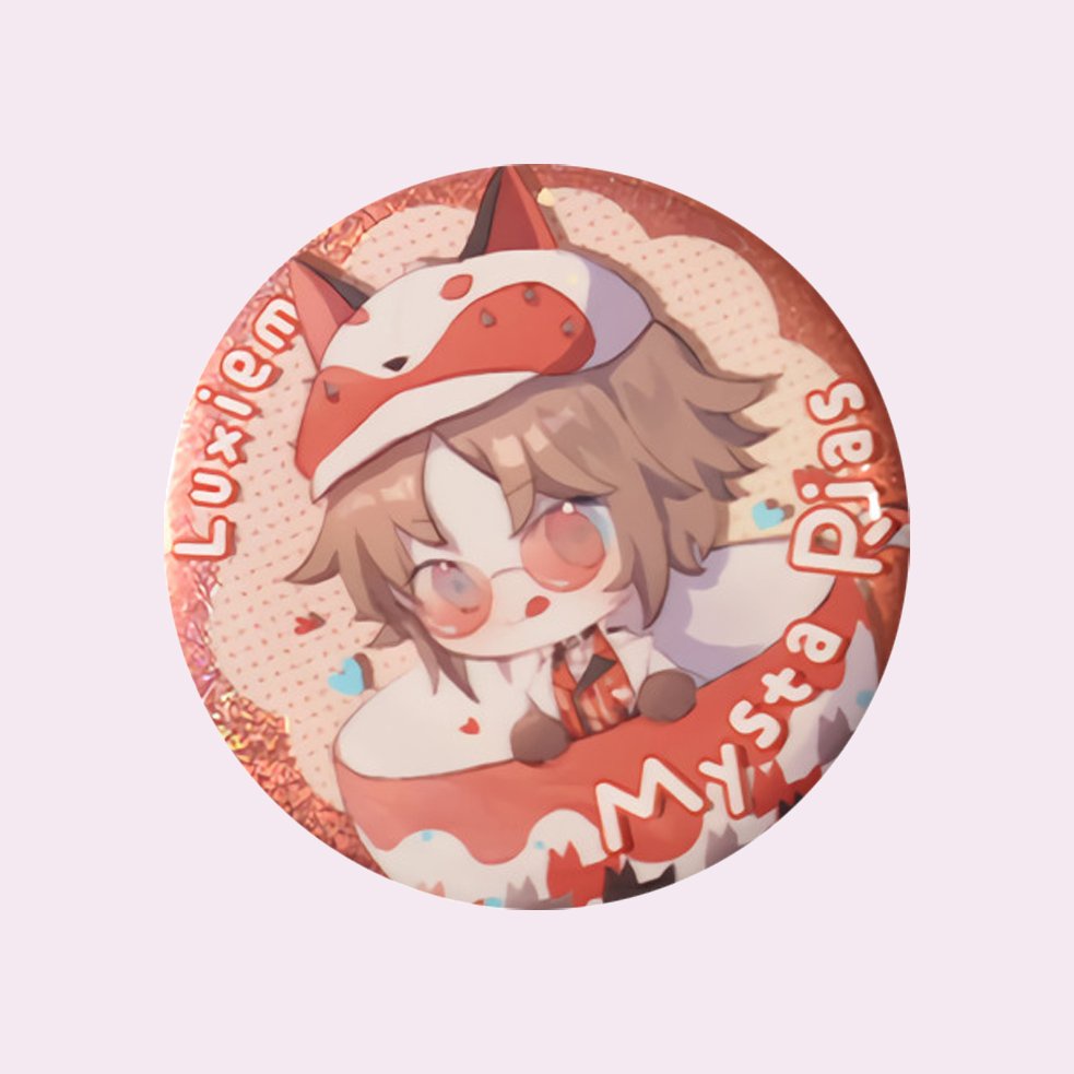 Huy hiệu LUXIEM ver CHIBI DỄ THƯƠNG phụ kiện in hình anime chibi xinh xắn