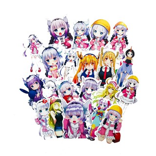 Sticker / Hình dán anime Kobayashi san chi no maid dragon kanna (Combo 10-50 sticker, random)
