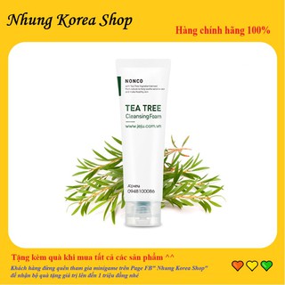 (Đủ bill) Sữa Rửa Mặt Tràm Trà A’pieu Nonco Tea Tree Cleansing Foam 130ml