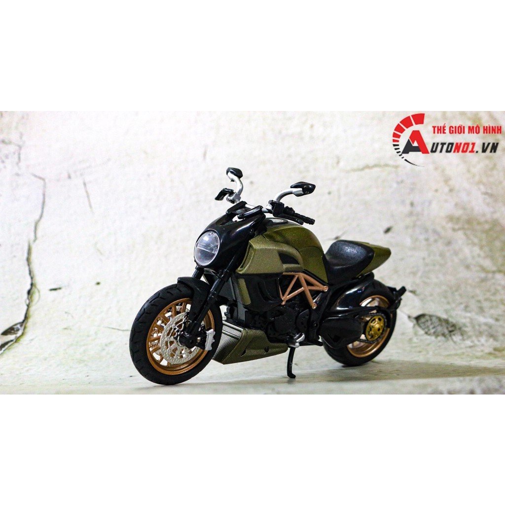 MÔ HÌNH XE DIAVEL GREEN 1:12 CÓ ĐÈN NHẠC DIECAST METAL 7762