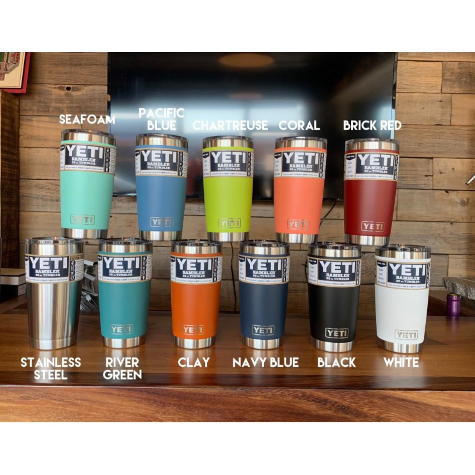 Ly giữ nhiệt YETI 20oz +Nắp Magslider (600 ml) - Nhiều màu - Stainless Steel/Thép không gỉ cao cấp- Auth Bill Mĩ