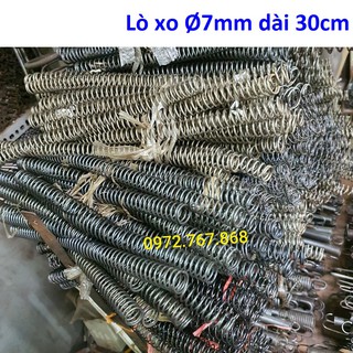 (2 CÁI) Lò xo nén, đường kính ngoài 7mm, dài 300mm