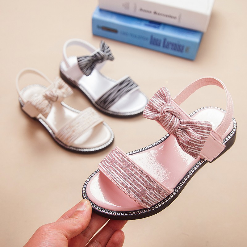 Giày Sandal Đế Mềm Thời Trang Mùa Hè Hàn Quốc 2019 Cho Bé Gái 6-7-8-9-10 Tuổi