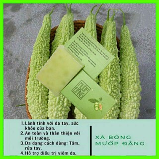 Xà bông MƯỚP ĐẮNG/ Xà bông KHỔ QUA (100g) - Mát da, ngừa mụn lưng