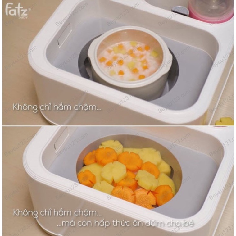 Máy tiệt trùng sấy khô đa năng kiêm máy nấu cháo chậm Fatzbaby Captain 2 - Fatz FB4315SL - Tích hợp hâm sữa thức ăn