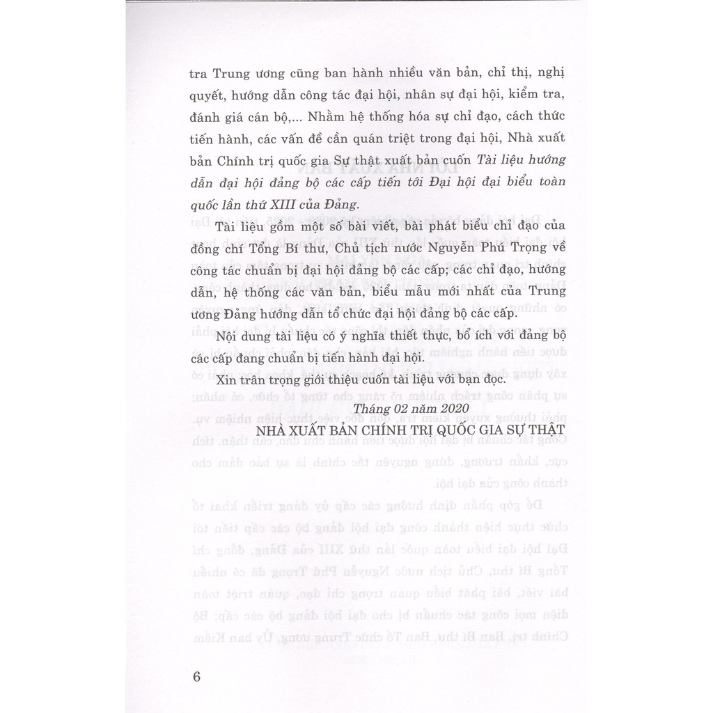 Sách - Tài Liệu Hướng Dẫn Đại Hội Đảng Bộ Các Cấp Tiến Tới Đại Hội Đại Biểu Toàn Quốc Lần Thứ XIII Của Đảng | BigBuy360 - bigbuy360.vn