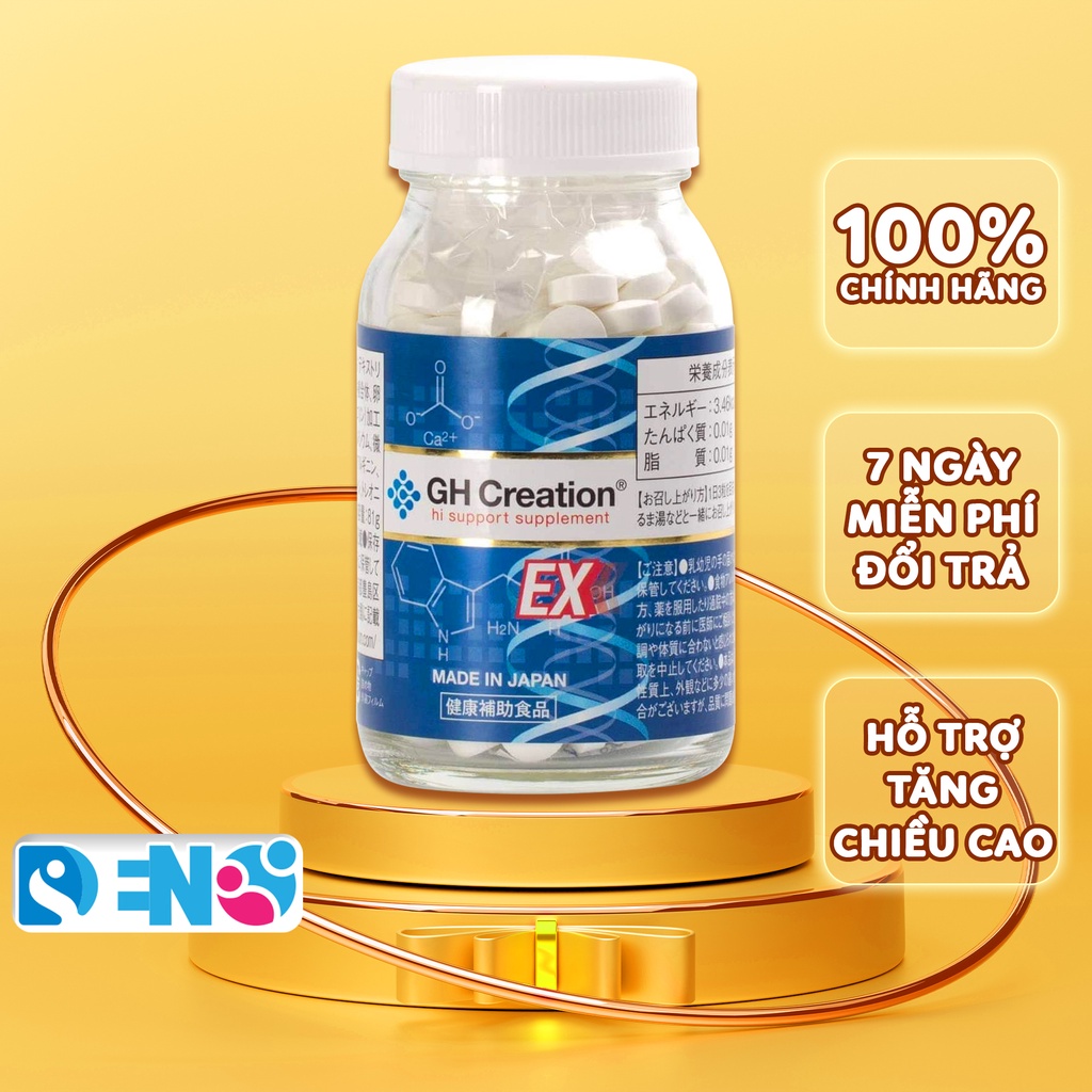 Viên uống hỗ trợ Tăng Chiều Cao GH Creation EX+ Nhật Bản 270 viên