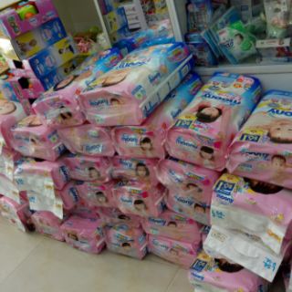 TÃ - BỈM NHẬT QUẦN - DÁN MOONY ĐỦ SIZE NB90-S84-M64-M58-L44-L54-XL38 MIẾNG (KHÔNG QUÀ)