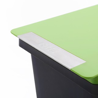 THÙNG RÁC FITIS COMPACT XANH ĐEN 10 LÍT