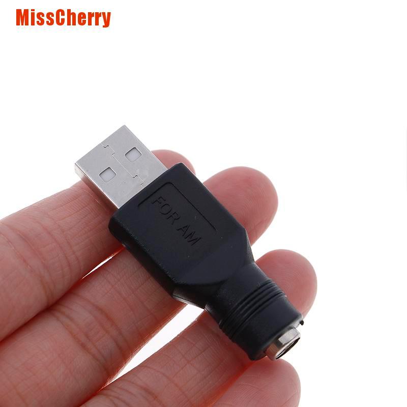 DC Set 2 Đầu Chuyển Đổi Nguồn Điện Usb Cái Sang 5.5mm X 2.1mm