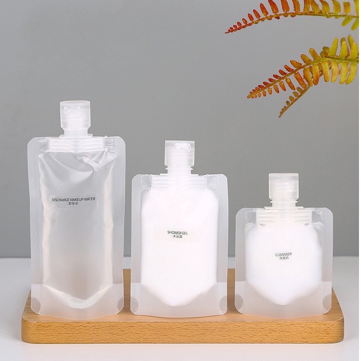 Túi chiết mỹ phẩm - túi đựng dầu gội, sữa tắm FREESHIP  Túi đựng mỹ phẩm du lịch trong suốt tiện lợi 30,50,100ml 88309