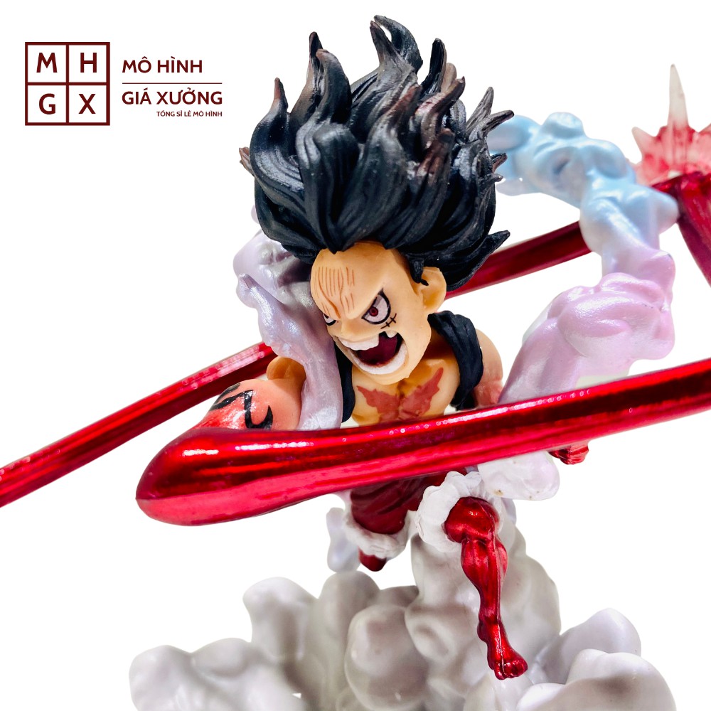 Mô hình One Piece Luffy Gear 4 Snake Man Cao 11cm , trạng thái chiến đấu , figure mô hình one piece , mô hình giá xưở