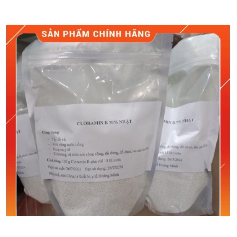 Bột Khử Khuẩn Cloramin B 1kg Bột diệt khuẩn vệ sinh nhà cửa