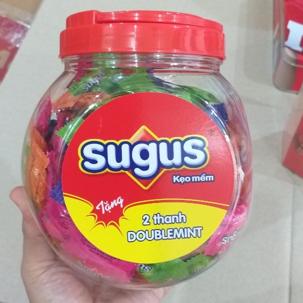 Kẹo Sugus Lọ 500g (tặng 2 thanh Doublemint)